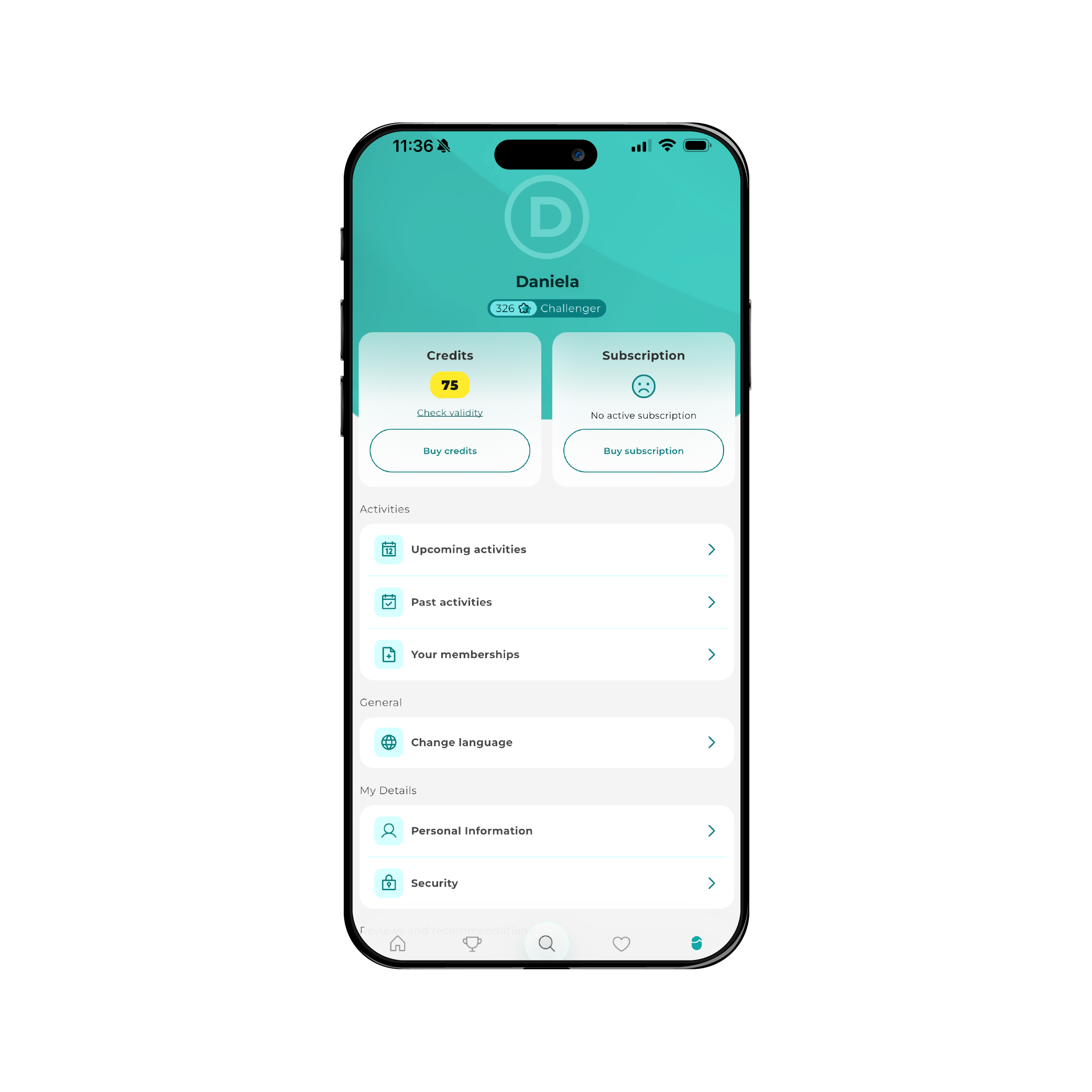 Zen desk__Профил- екранот на профилот во апликацијата. .png